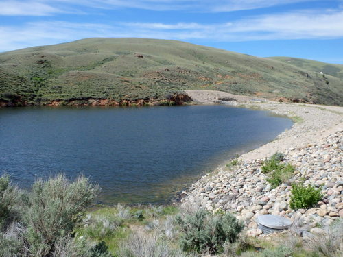 GDMBR:  Lima Reservoir's Dam of the Red Rock River.